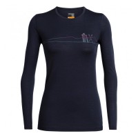 BLUZA 200 OASIS LS CREWE SINGLE LINE SNOW WOMEN