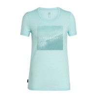 TRICOU TECH LITE SS LOW CREWE WAVELOGO WOMEN