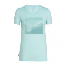 TRICOU TECH LITE SS LOW CREWE WAVELOGO WOMEN